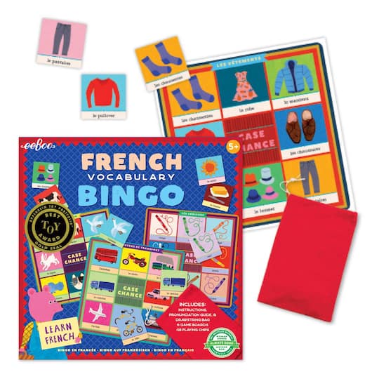 eeBoo French Bingo Vocabulary Game